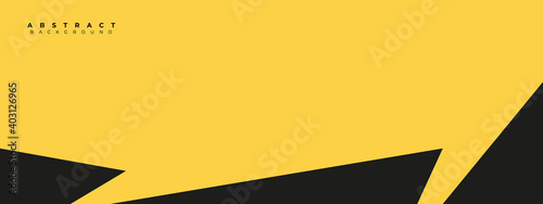 abstract yellow and black background design . modern fresh yellow background design