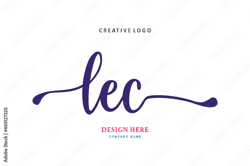 LEC lettering logo is simple, easy to understand and authoritative LEC lettering logo is simple, easy to understand and authoritative