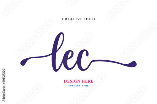 LEC lettering logo is simple, easy to understand and authoritative