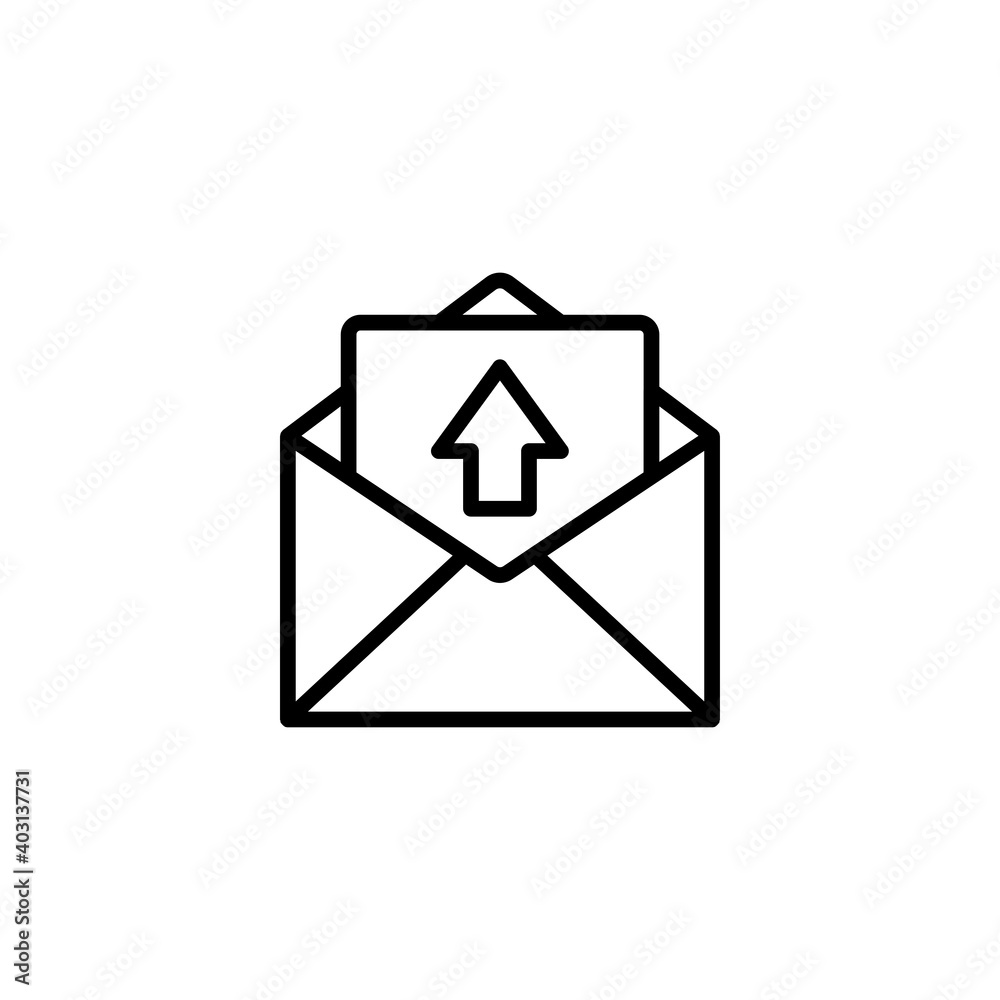 Mail icon vector. E-mail symbol vector Mail icon vector. E-mail symbol vector