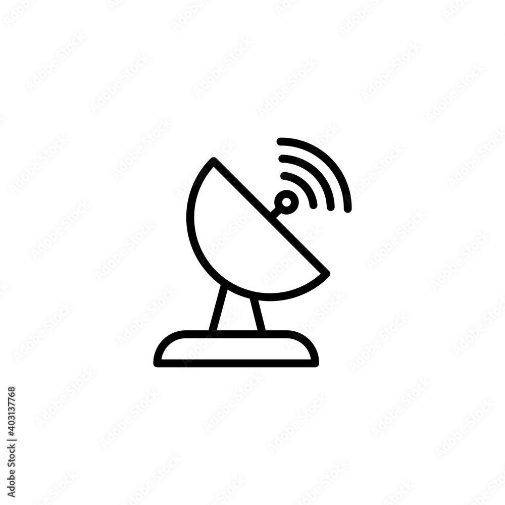 Radio Tower icon, antena Wireless sign vector Radio Tower icon, antena Wireless sign vector