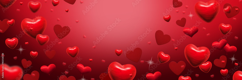 red hearts abstract background for valentines day greeting card, banner or festive wallpaper. Copy space for text. High quality photo collage red hearts abstract background for valentines day greeting card, banner or festive wallpaper. Copy space for text. High quality photo collage