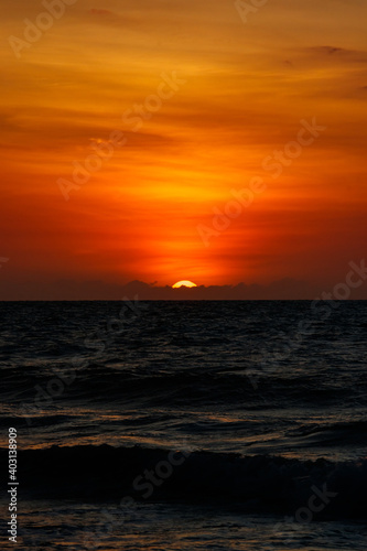 Beautiful Sunset in a Tropical Beach © JuanFernandoVelez