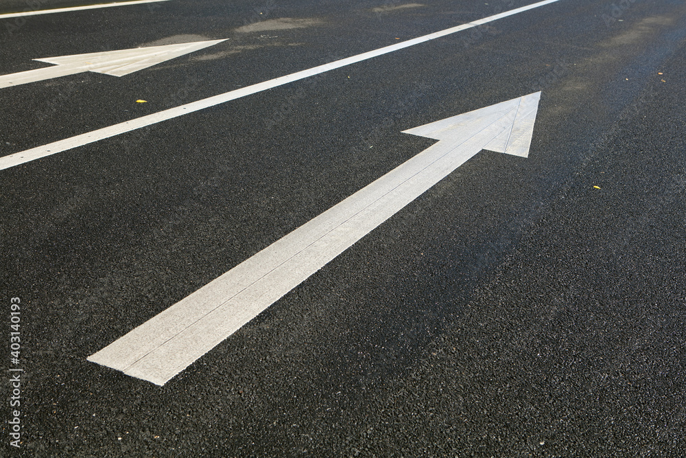 Road surface and markings on it Road surface and markings on it