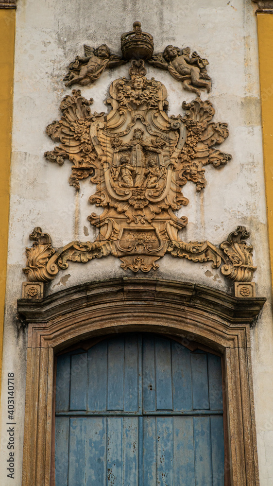 detail of the door of a church, Ouro Preto, Minas Gerais. detail of the door of a church, Ouro Preto, Minas Gerais.