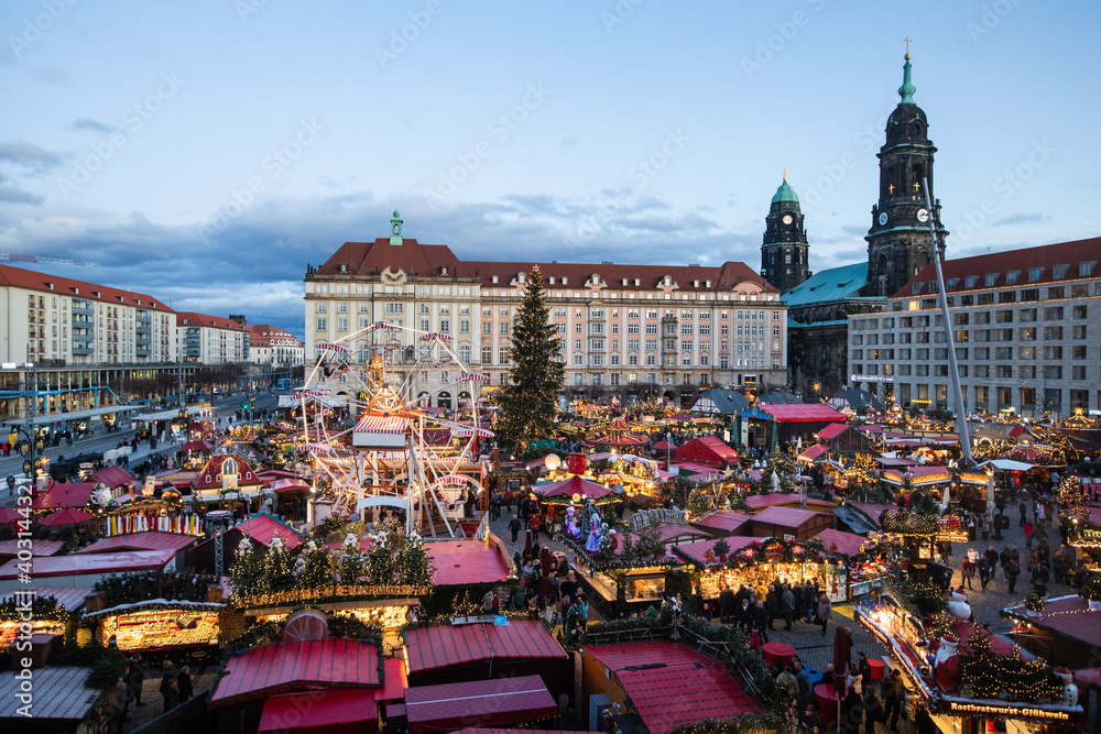 Christmas market in Dresden, Germany.