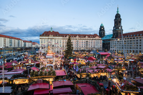 Christmas market in Dresden  Germany.
