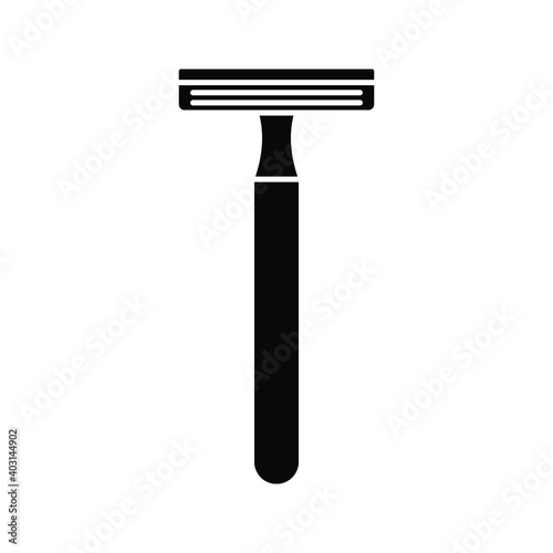 Razor Icon. barber shop sign. Vector Illustration