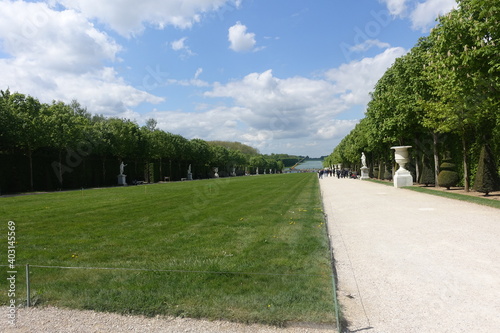 Famous palace beautiful gardens near paris, france © 현석 신