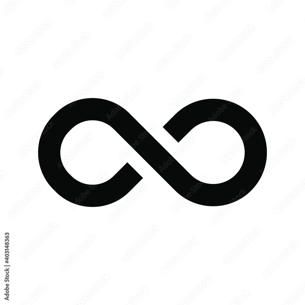 Infinity loop icon. concept of unlimited. vector illustration Infinity loop icon. concept of unlimited. vector illustration