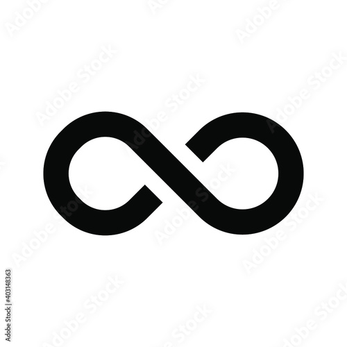 Infinity loop icon. concept of unlimited. vector illustration