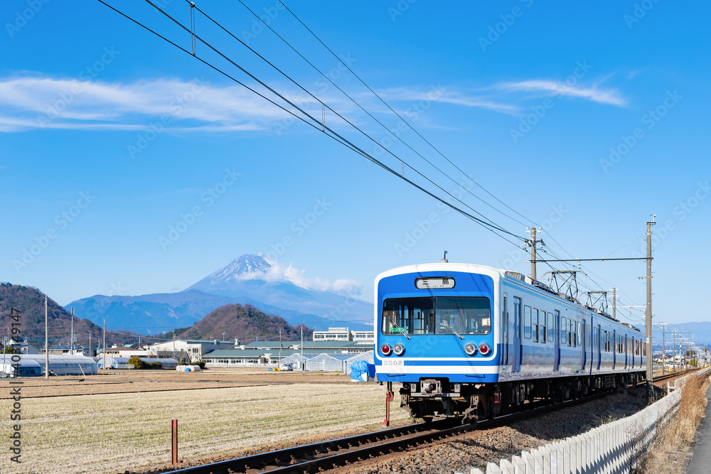 Fototapeta premium 静岡県伊豆の国市から見た富士山のある風景