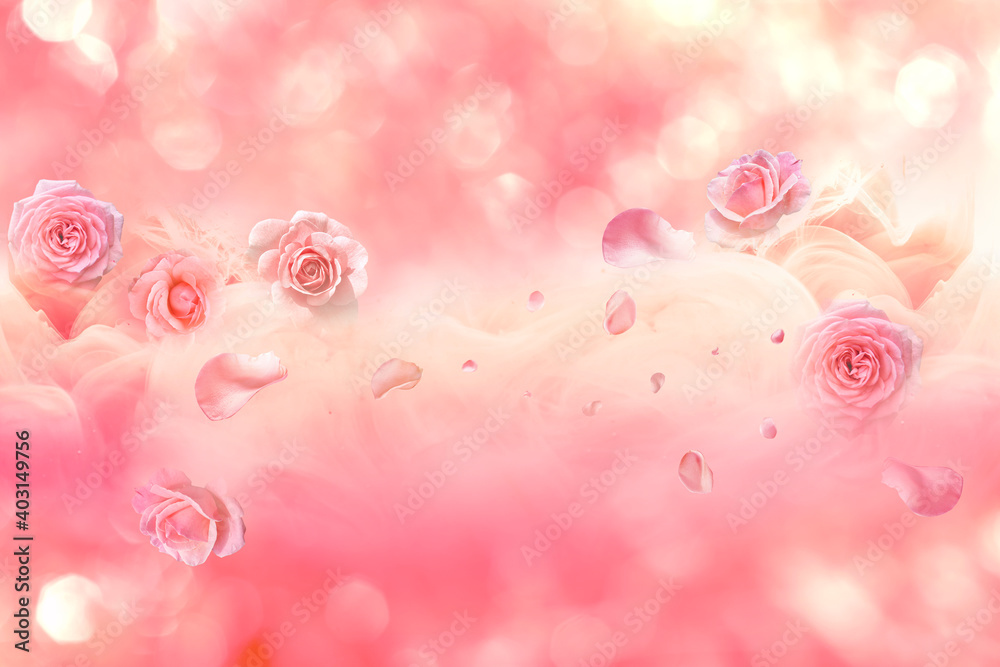 flower on bokeh background for beauty products flower on bokeh background for beauty products