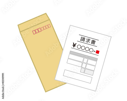 請求書のベクターイラスト　書類