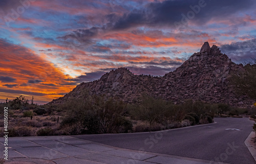 Entrance To Pinnacle Peak Park In Scottdale, Arizona photo