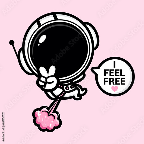 astronaut character design feel free after farting