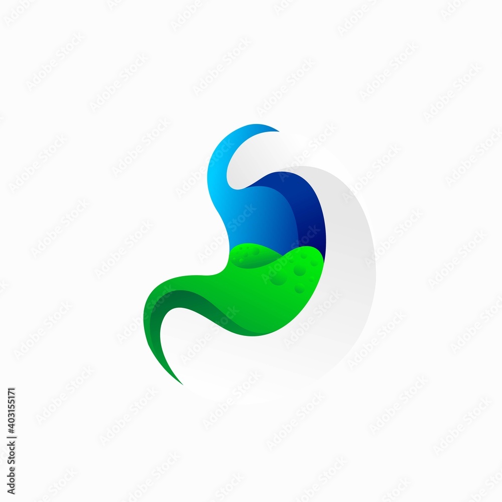 stomach template icon with modern concept stomach template icon with modern concept