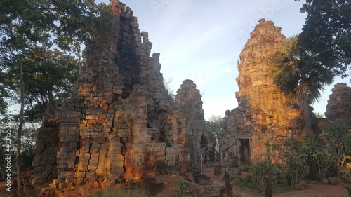 Cambodia. It is a temple on top of a mountain from the Angkor era. The ruins of Phnom Banana, which were built in the 11th century, are the best-preserved of the Khmer temples around Battambang.