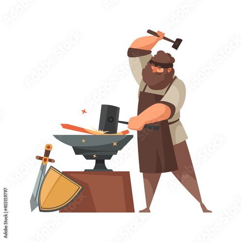 Cartoon Medieval People Icon