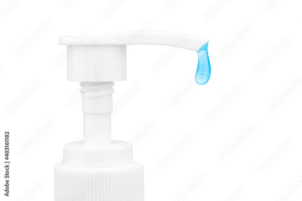 Bottle alcohol gel isolated on white background with clipping path Bottle alcohol gel isolated on white background with clipping path
