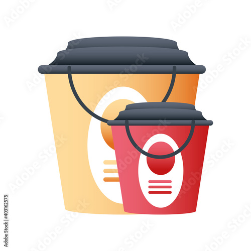 home remodeling paint buckets tools icon design vector
