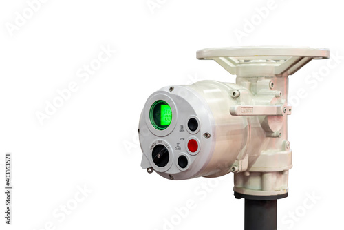 Slika na platnu electric actuator valve multi turn motor drive for control pressure or flow of l