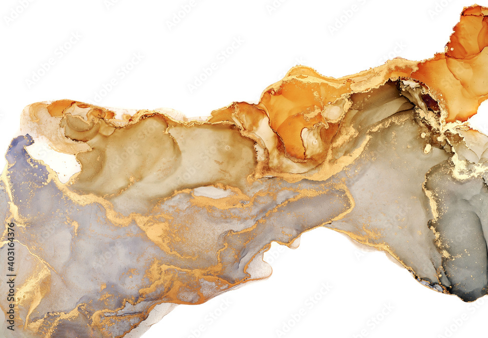 Fototapeta premium Fluid Art . Abstract colorful background, wallpaper. Mixing acrylic paints. Modern art. Marble texture. Alcohol ink colors translucent