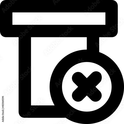 Canceled Line Vector Icon