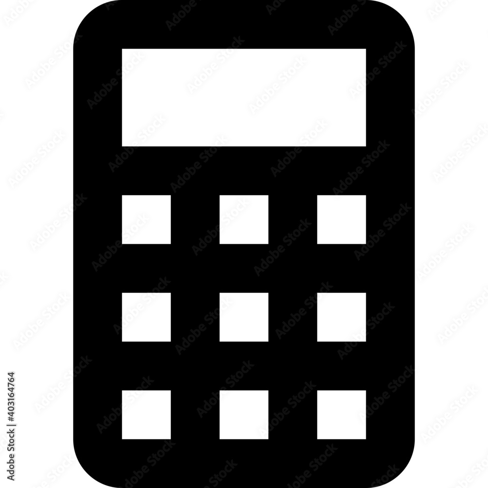 Calculator Line Vector Icon Calculator Line Vector Icon