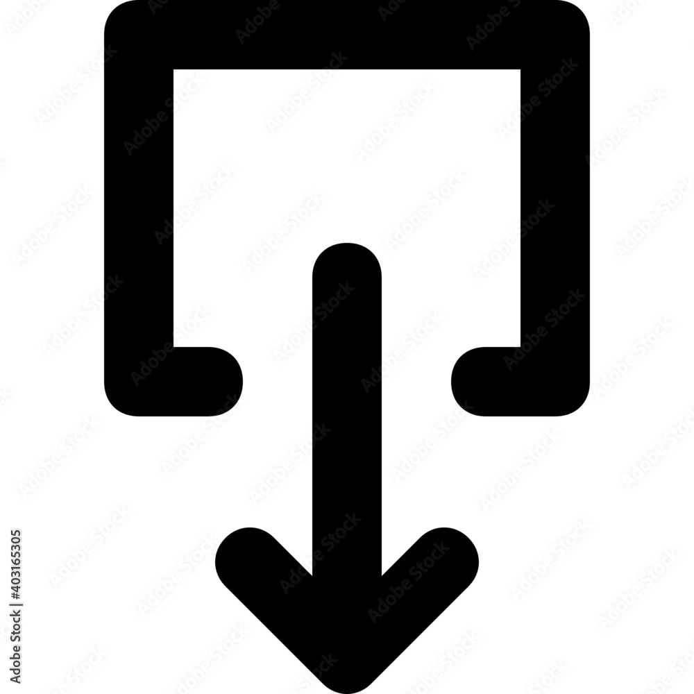 Download Line Vector Icon Download Line Vector Icon