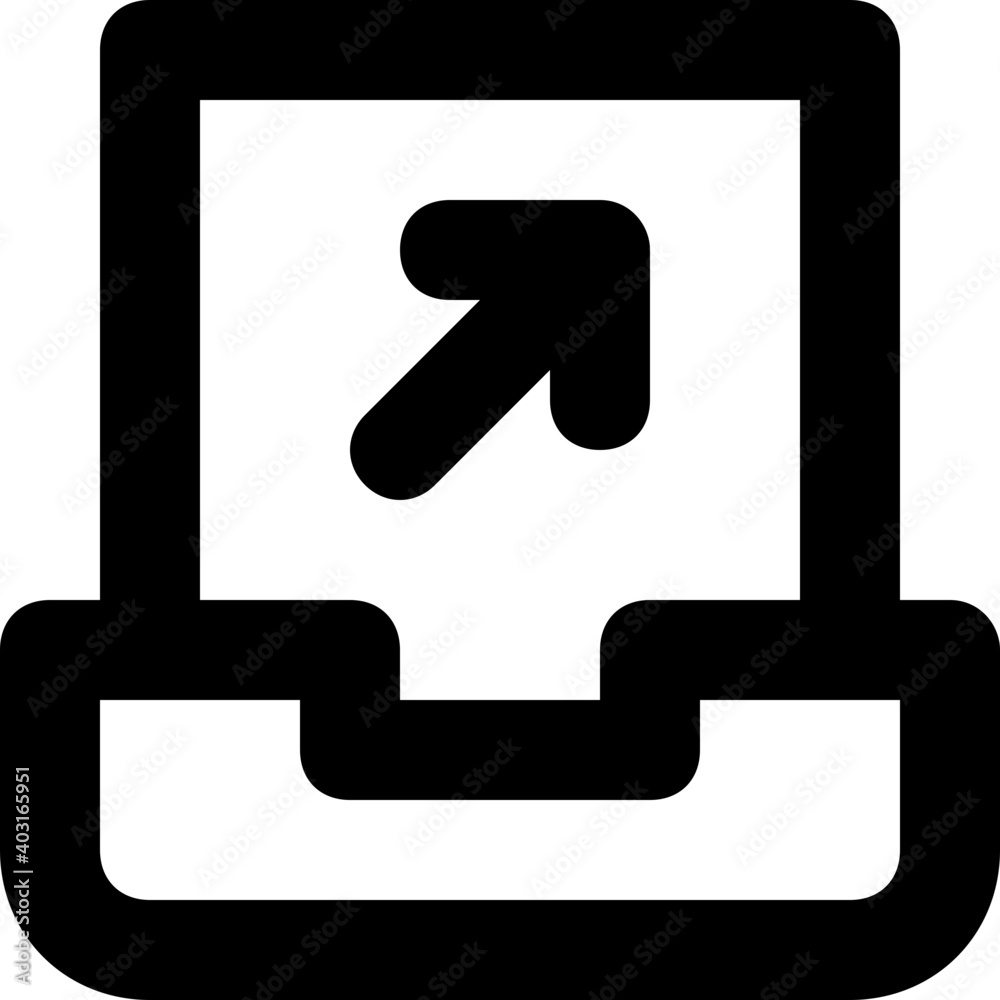 Laptop Vector Line Icon