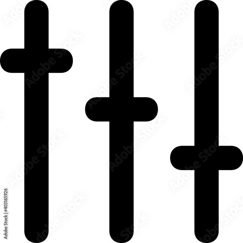 Equalizer Vector Line Icon