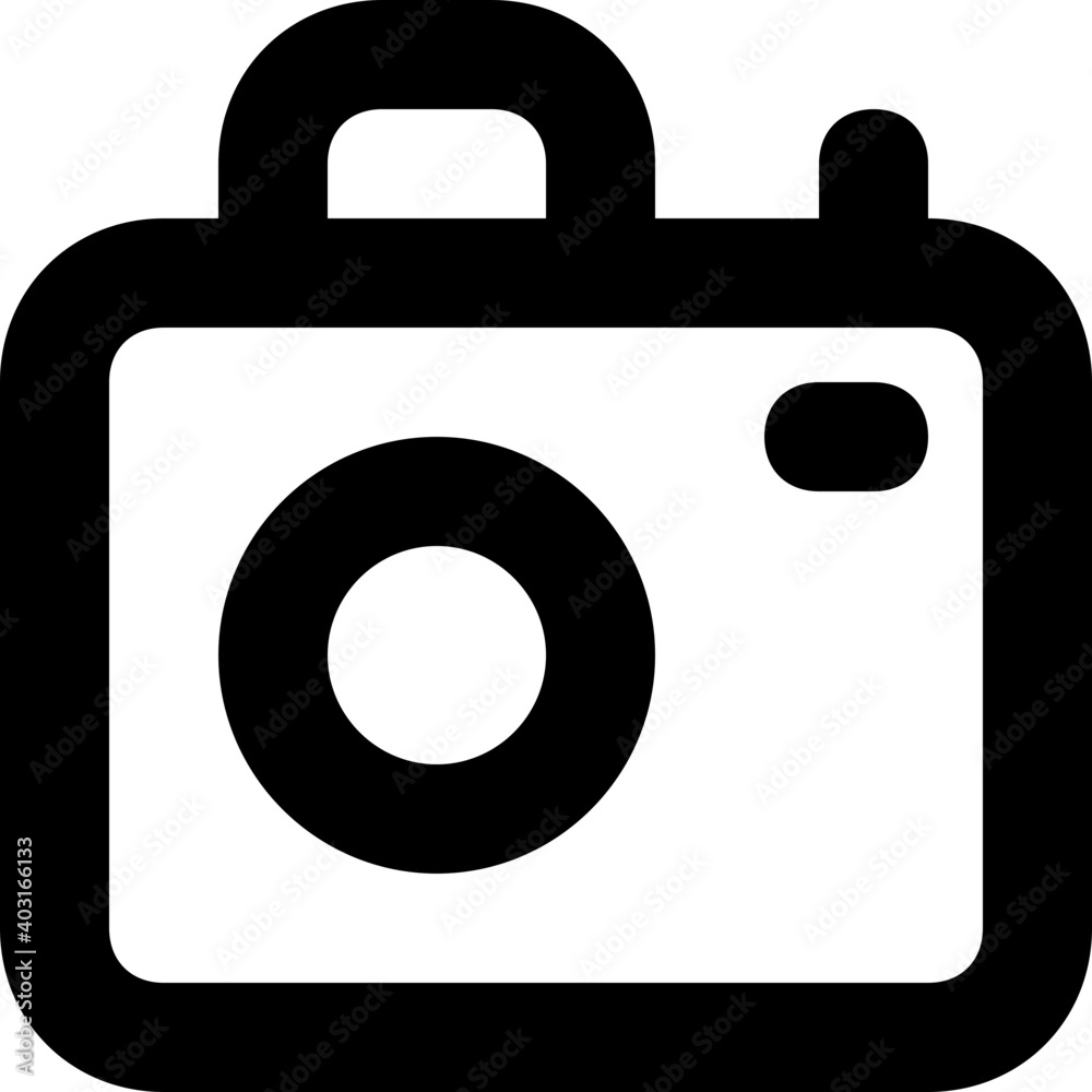 Camera Vector Line Icon Camera Vector Line Icon