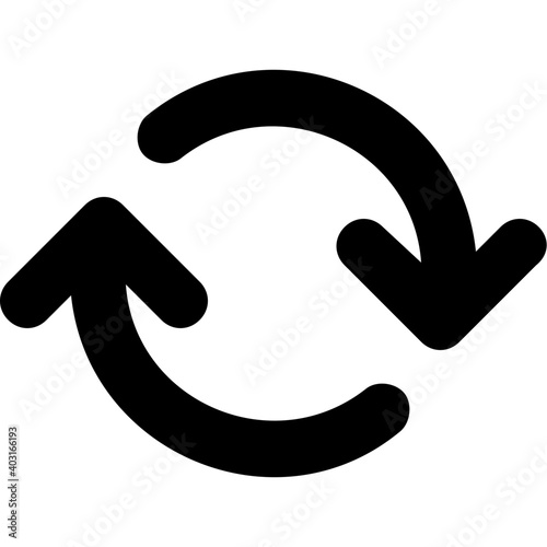 Sync Vector Line Icon