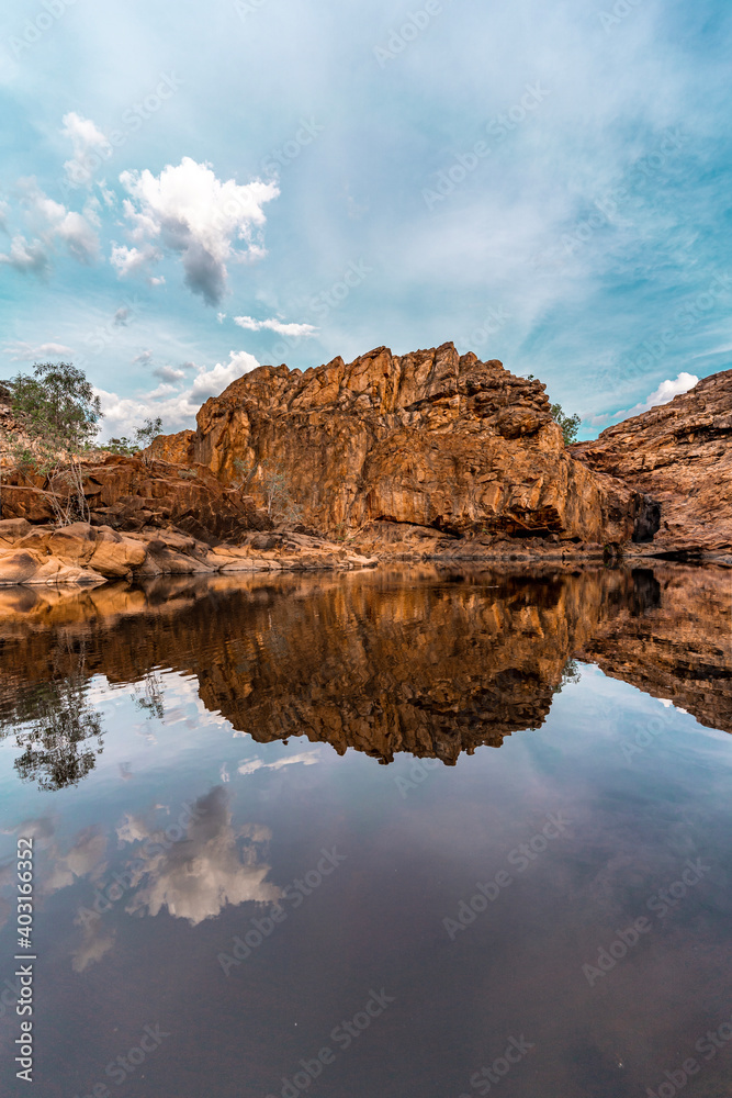 Upper rock pool at Edith Falls. Katherine, Northern Territory.