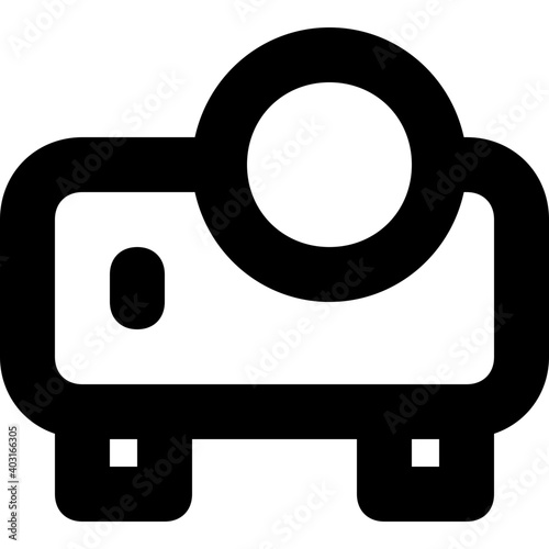 Projector Vector Line Icon