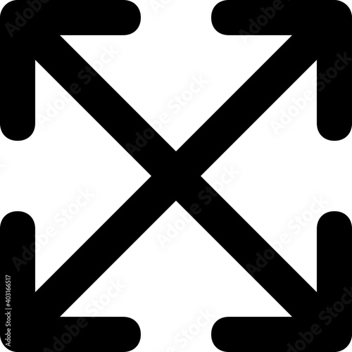Arrows Vector Line Icon 