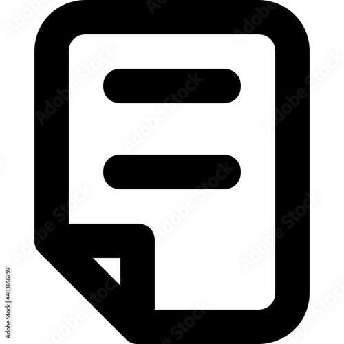 Document Vector Line Icon