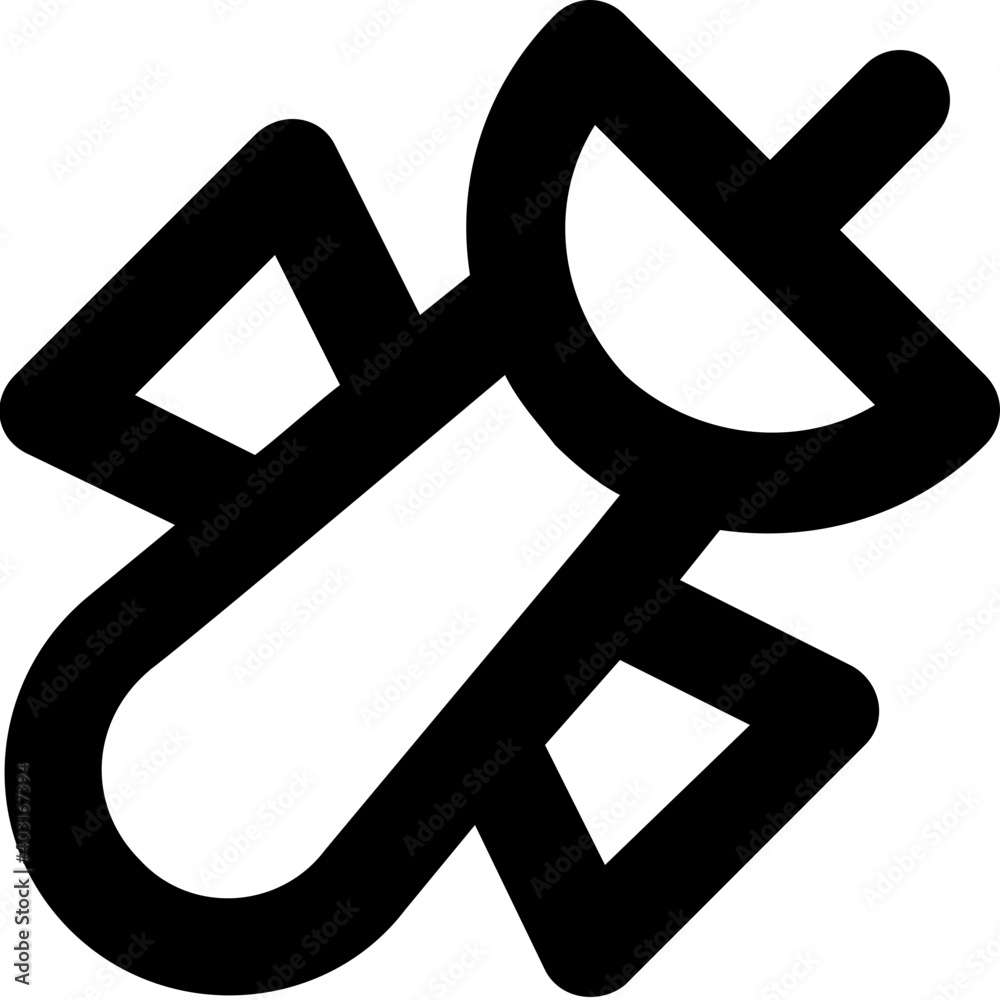 Satellite Vector Line Icon Satellite Vector Line Icon