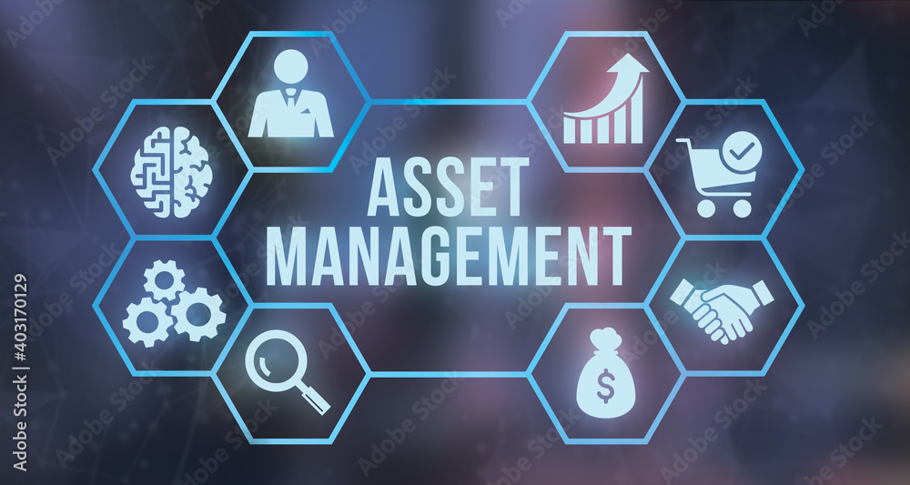 Internet, business, Technology and network concept. Asset management