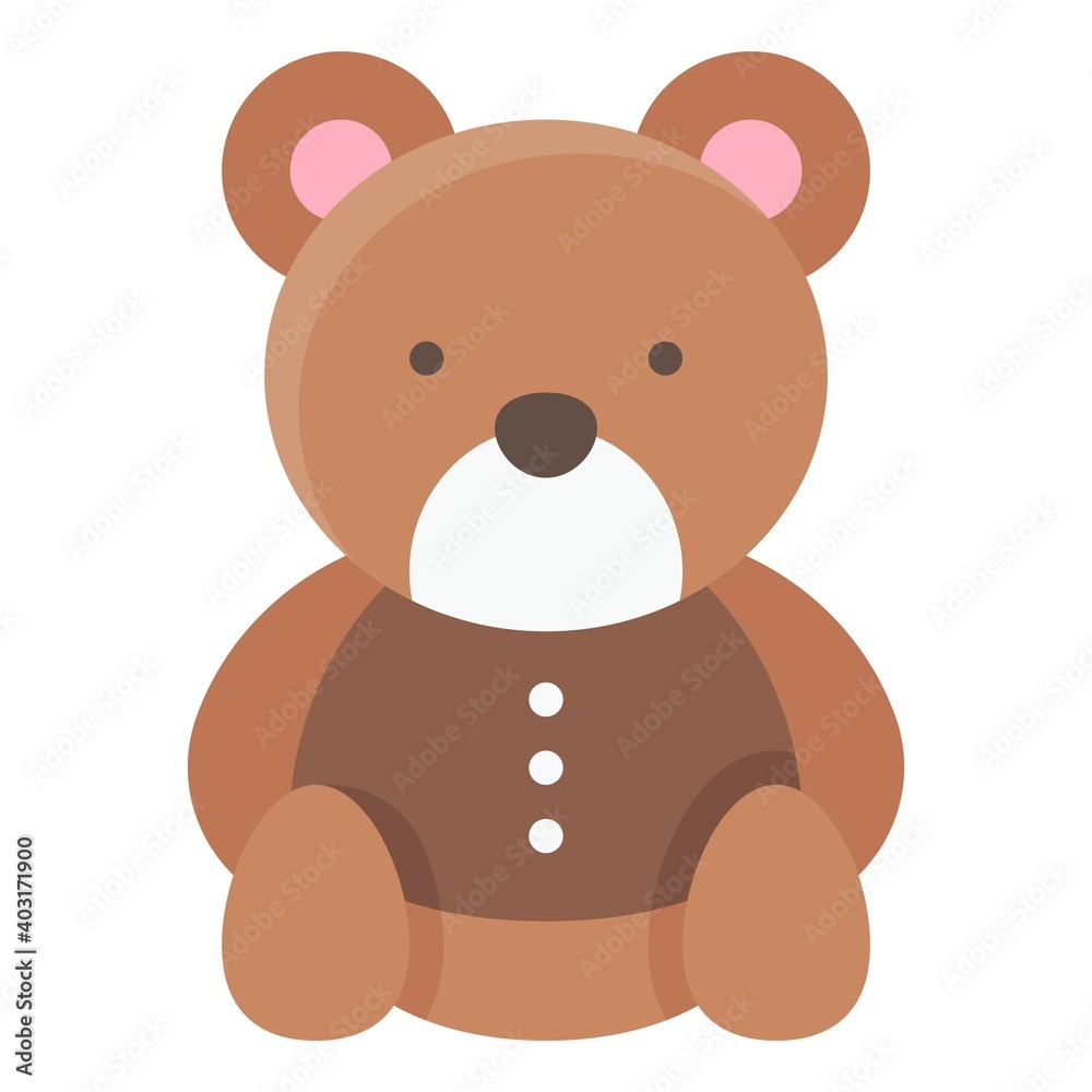 Teddy bear icon, Birthday party related vector illustration Teddy bear icon, Birthday party related vector illustration