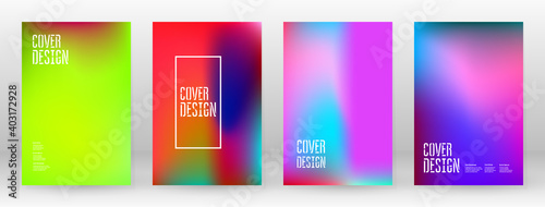 Pastel Soft. Rainbow Gradient Set Color Background