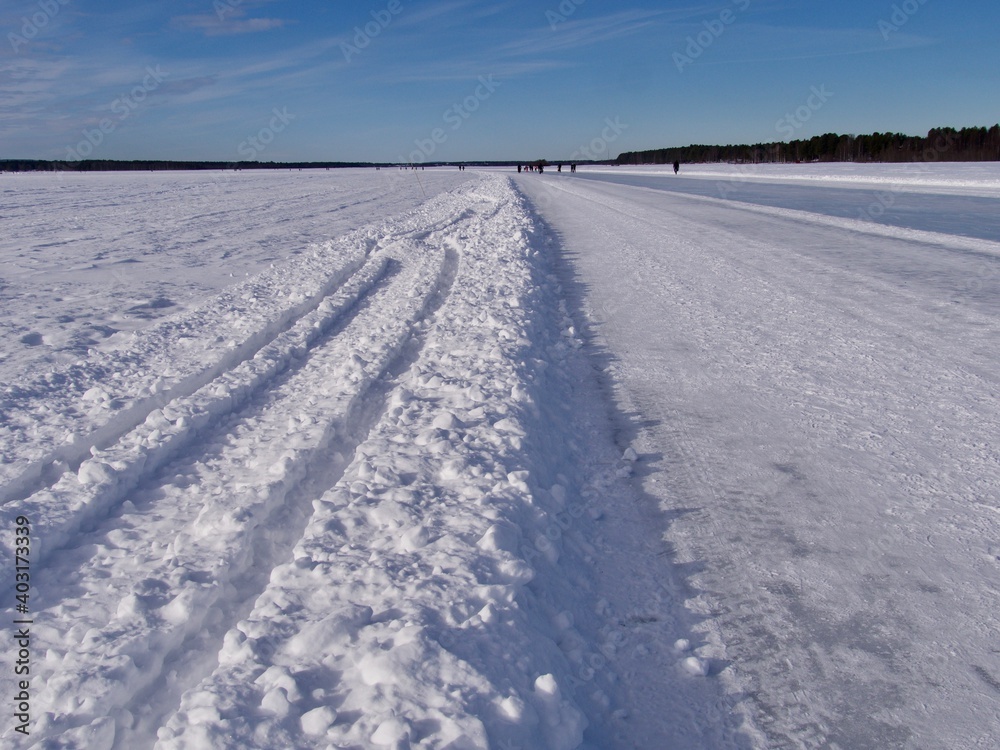 ice motion road in Lulea zero virus