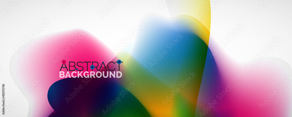 Fototapeta premium Fluid color gradient abstract background, trendy colorful wallpaper. Vector illustration for placards, brochures, posters, banners and covers
