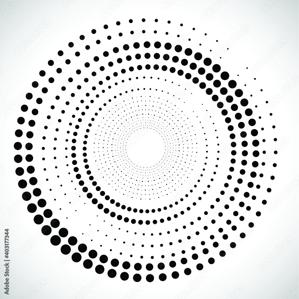 Halftone dots in circle form. round logo . vector dotted frame . design element Halftone dots in circle form. round logo . vector dotted frame . design element
