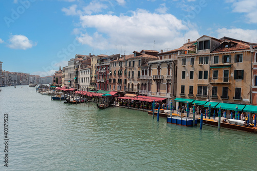 Grand Canal and blue sky Venice  Italy