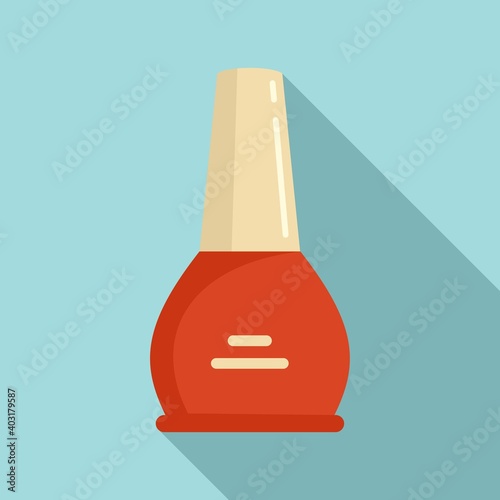 Manicurist polish icon. Flat illustration of manicurist polish vector icon for web design