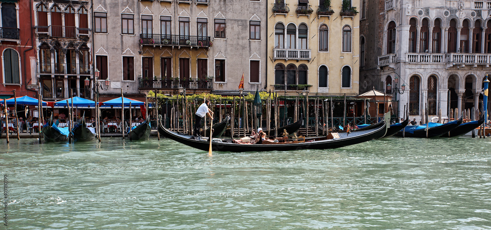 Gondola on the Canal Grande, Venice
