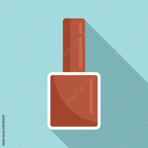 Modern nail polish icon. Flat illustration of modern nail polish vector icon for web design