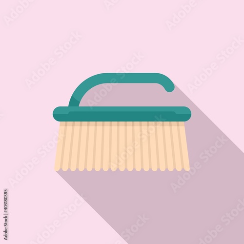 Manicurist brush icon. Flat illustration of manicurist brush vector icon for web design